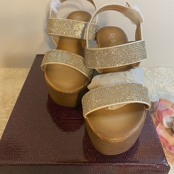 💥Refresh Rhinestone Embellished Wedge Sandals - Picture 8 of 10